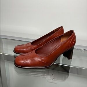 Capelli Rossi Leather Upper Manmade Sole Brown Women's Heels (8)